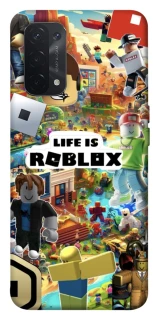 Чехол на Oppo A54 5G / A74 5G Life is Roblox фото 1 из 1