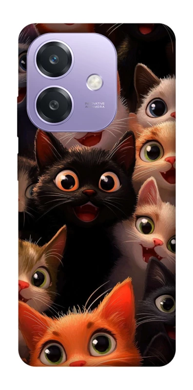Чохол на Oppo A3 4G happy cats фото 1 з 1