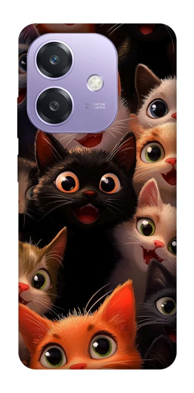 Чохол на Oppo A40m happy cats фото 1 з 1