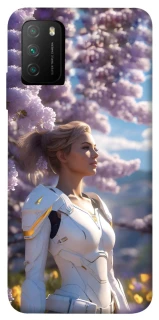 Чехол на Xiaomi Poco M3 Cyber space girl ver.1 фото 1 из 1