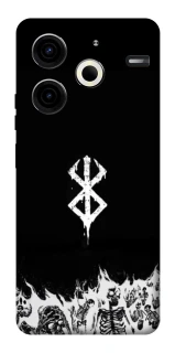 Чехол на TECNO Pova 6 Neo (LI6) Berserk skeletons фото 1 из 1