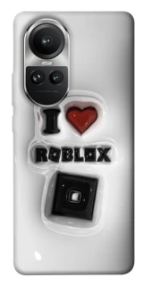 Чохол на Oppo Reno 10 I love Roblox фото 1 з 1