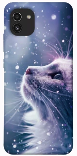 Чехол на Samsung Galaxy A03 Snow cat фото 1 из 1