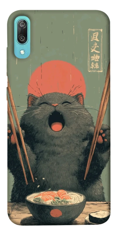 Чехол на Huawei Y6 Pro (2019) Hungry Cat фото 1 из 1