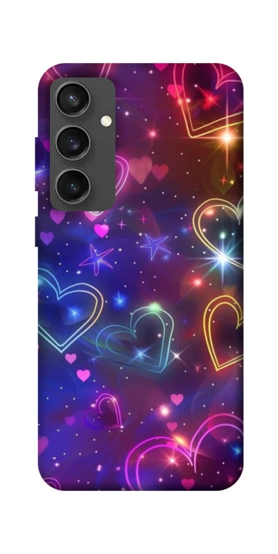 Чехол на Samsung Galaxy S24 FE Drawn hearts фото 1 из 1