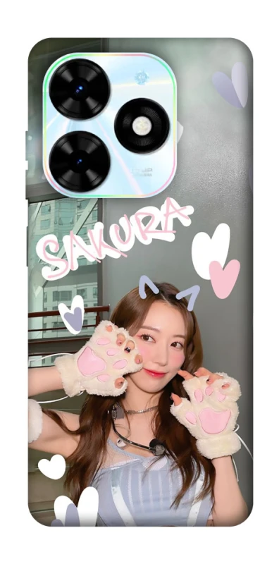 Чехол на TECNO Spark Go 2024 Sakura - LE SSERAFIM фото 1 из 1