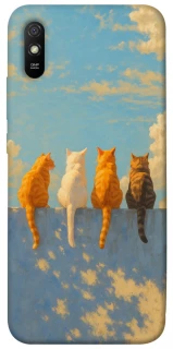 Чехол на Xiaomi Redmi 9A cats on wall фото 1 из 1