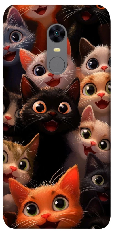 Чохол на Xiaomi Redmi 5 Plus / Redmi Note 5 (Single Camera) happy cats фото 1 з 1