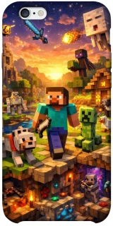 Чохол на Apple iPhone 6/6s plus (5.5") Minecraft v6 фото 1 з 1