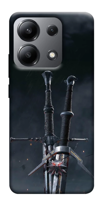 Чехол на Xiaomi Redmi Note 13 4G Мечи Ведьмака фото 1 из 1