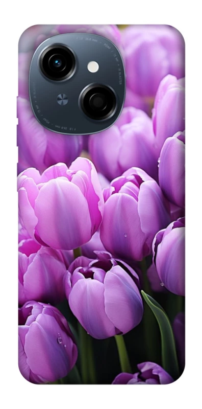 Чехол на TECNO Spark Go 1 Фиолетовые тюльпаны фото 1 из 1
