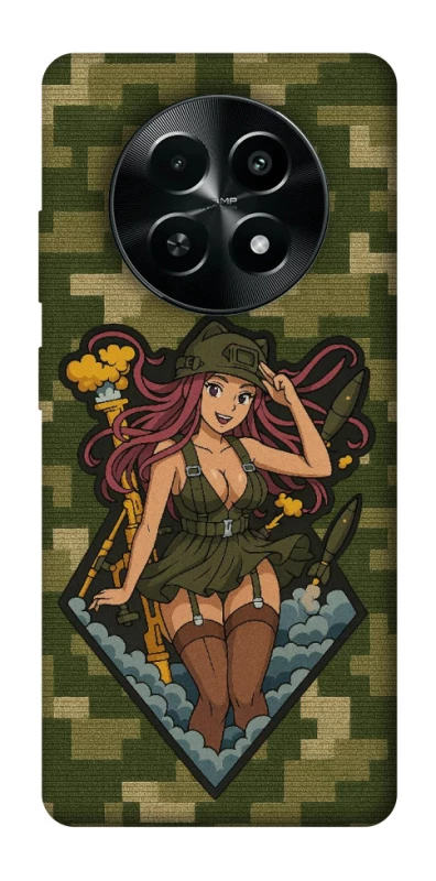 Чохол на Realme Narzo 70x Military Waifu фото 1 з 1