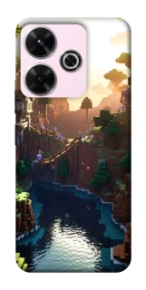 Чохол на Xiaomi Redmi 13 4G Minecraft sunset фото 1 з 1
