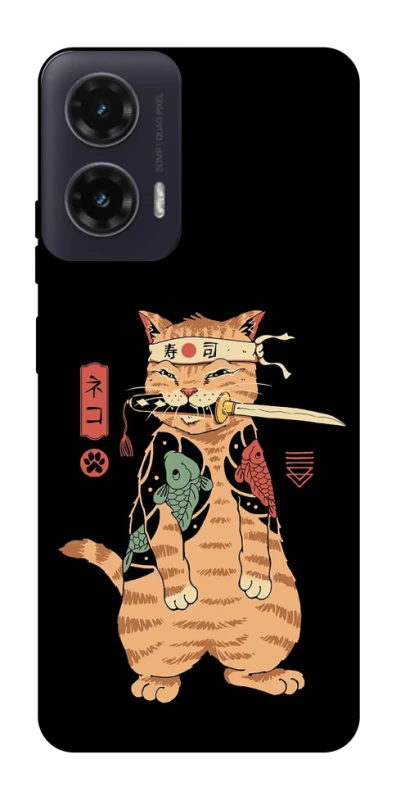 Чехол на Motorola Moto G35 Кот-самурай фото 1 из 1