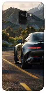 Чехол на Samsung A530 Galaxy A8 (2018) Car in the mountains фото 1 из 1