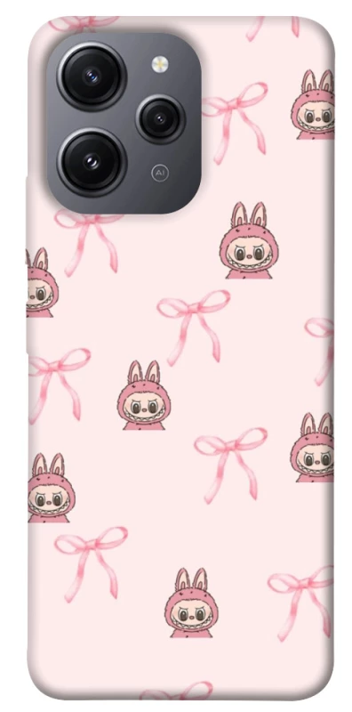 Чохол на Xiaomi Redmi 12 Pink bows and Labubus фото 1 з 1
