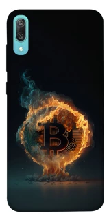 Чохол на Huawei Y6 Pro (2019) Fire Bitcoin фото 1 з 1