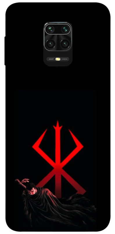Чехол на Xiaomi Redmi Note 9s / Note 9 Pro / Note 9 Pro Max Berserk Red Logo фото 1 из 1