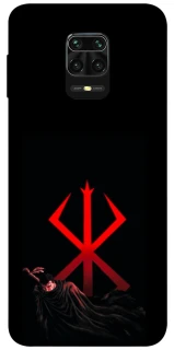 Чехол на Xiaomi Redmi Note 9s / Note 9 Pro / Note 9 Pro Max Berserk Red Logo фото 1 из 1