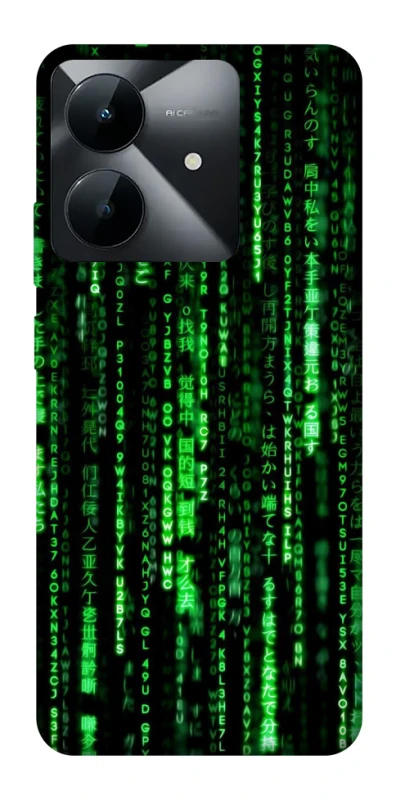 Чехол на Realme Note 60x Matrix Code фото 1 Чехол на Realme Note 60x Matrix Code фото 1 из 1