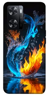 Чехол на Oppo A57s Water And Fire фото 1 из 1