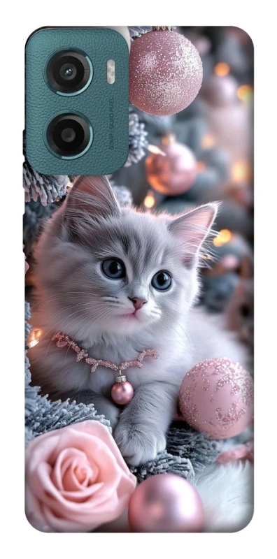 Чохол на Motorola Moto G06 Christmas Kitty фото 1 з 1