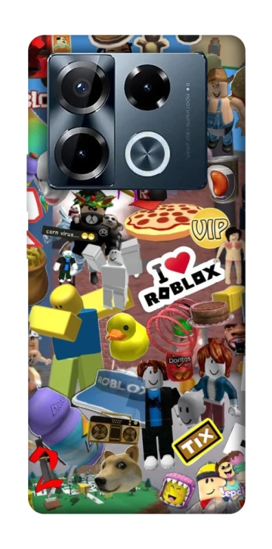 Чохол на Infinix Note 40 Pro 4G Roblox collage ver.5 фото 1 з 1