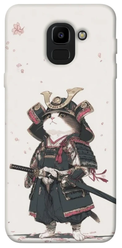Чехол на Samsung J600F Galaxy J6 (2018) Samurai Cat Warrior фото 1 из 1