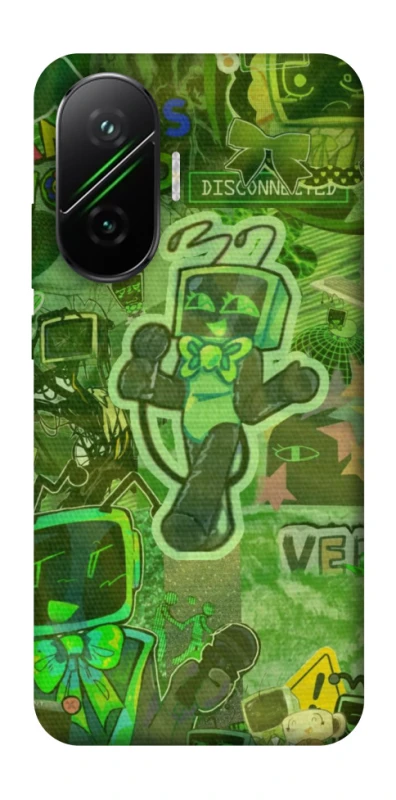 Чохол на Xiaomi Poco F7 Dandysworld tv green theme фото 1 з 1