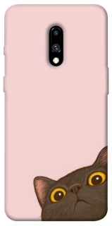 Чохол на OnePlus 7 Peeping cat фото 1 з 1