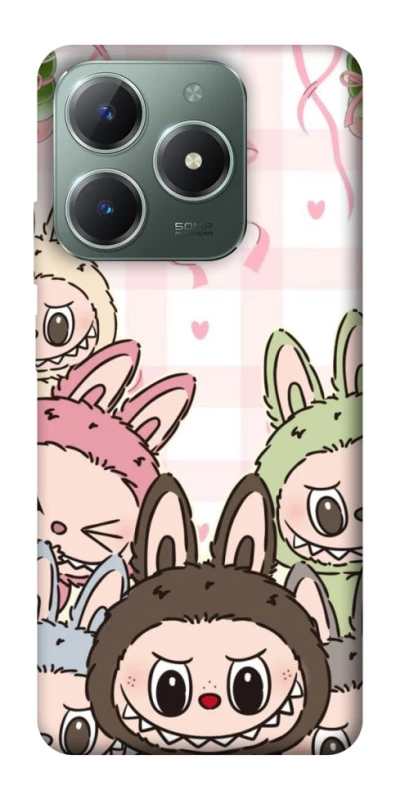 Чохол на Realme C61 All Labubu 2 фото 1 з 1