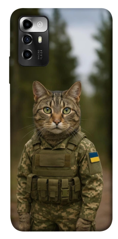 Чехол на ZTE Blade A72 Кот защитник фото 1 из 1