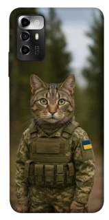 Чехол на ZTE Blade A72 Кот защитник фото 1 из 1