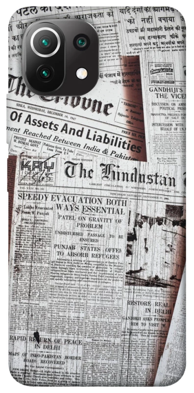 Чехол на Xiaomi Mi 11 Lite Газеты фото 1 из 1