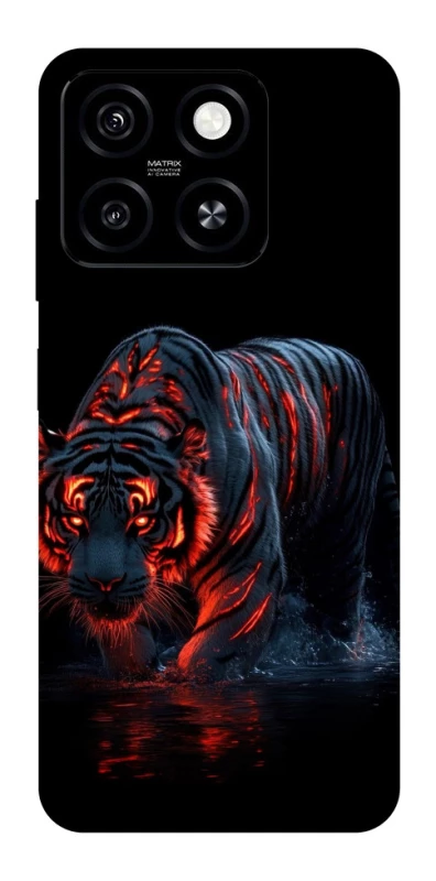 Чехол на ZTE Blade A55 4G fire tiger фото 1 из 1
