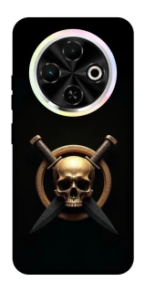Чехол на TECNO Spark 30C Golden Skull фото 1 из 1
