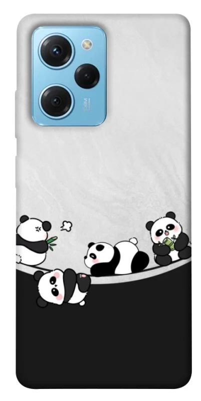 Чохол на Xiaomi Poco X5 Pro 5G Four pandas фото 1 з 1