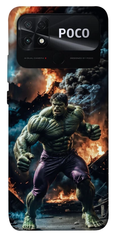 Чехол на Xiaomi Poco C40 Hulk v2 фото 1 из 1