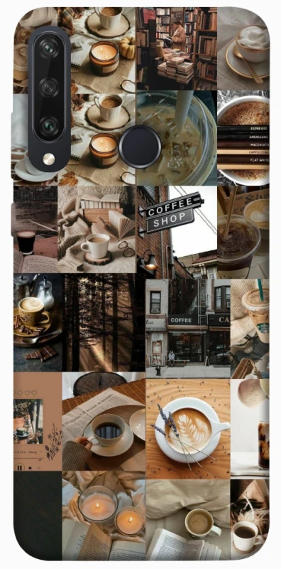 Чохол на Huawei Y6p Coffee collage ver.3 фото 1 з 1