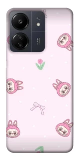 Чохол на Xiaomi Poco C65 Labubu Flower фото 1 з 1