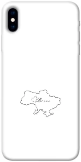 Чохол на Apple iPhone X (5.8") Ukraine map фото 1 з 1