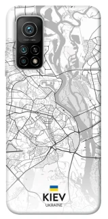 Чехол на Xiaomi Mi 10T Kiev white map фото 1 из 1