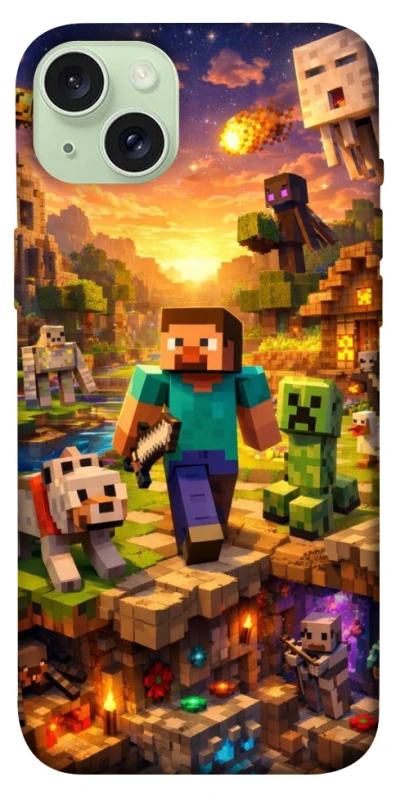 Чохол на Apple iPhone 15 Plus (6.7") Minecraft v6 фото 1 з 1