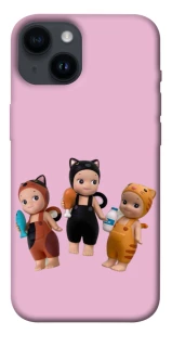 Чохол на Apple iPhone 14 (6.1") Cat Cafe Trio фото 1 з 1