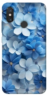 Чохол на Xiaomi Mi 8 Сині квіти фото 1 з 1