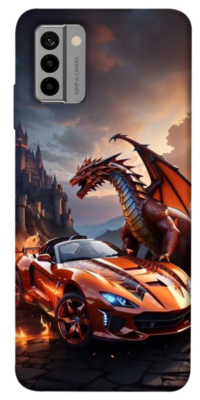 Чехол на Nokia G22 Сar and dragon фото 1 из 1