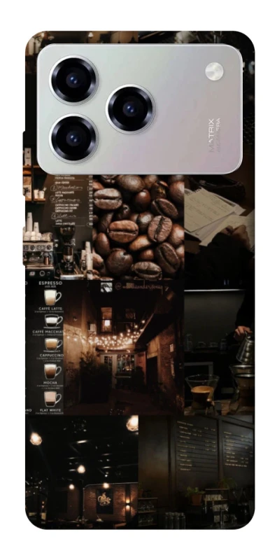 Чохол на ZTE Blade A76 Coffee collage ver.1 фото 1 з 1