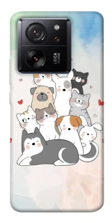 Чохол на Xiaomi 13T Funny Pets ver.2 фото 1 з 1