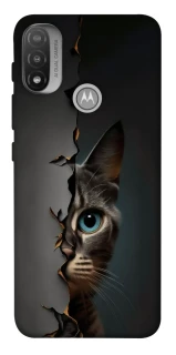 Чохол на Motorola Moto E20 Кіт-підглядач v2 фото 1 з 1
