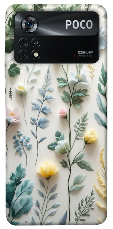 Чохол на Xiaomi Poco X4 Pro 5G Floral design ver.4 фото 1 з 1